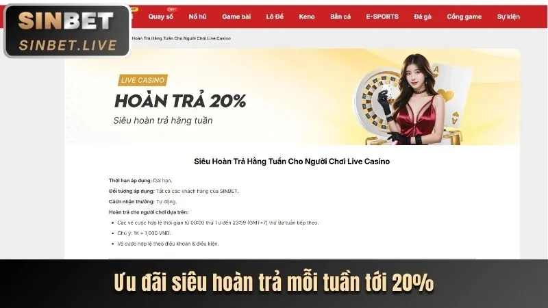 Khuyến mãi nạp lại hàng tuần